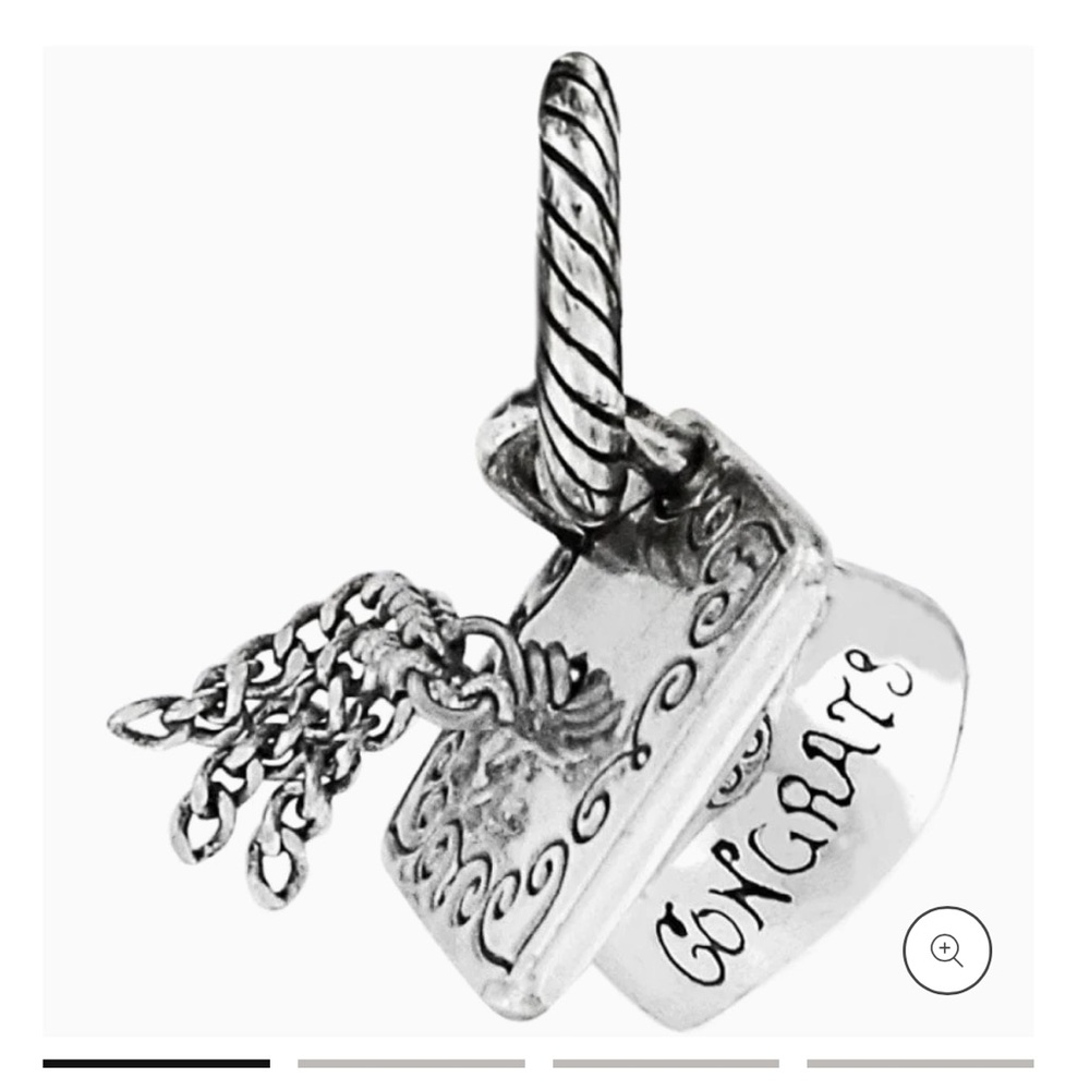 Brighton graduation cap bracelet charm
